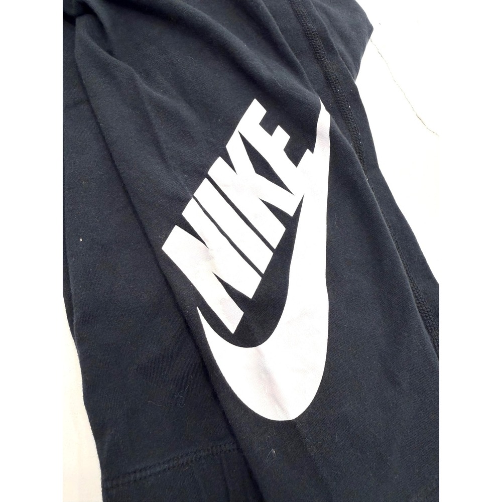 Nike Leggings Black Cotton Spandex Slim Fit Athleisure XS 3/4 length - Picture 3 of 5